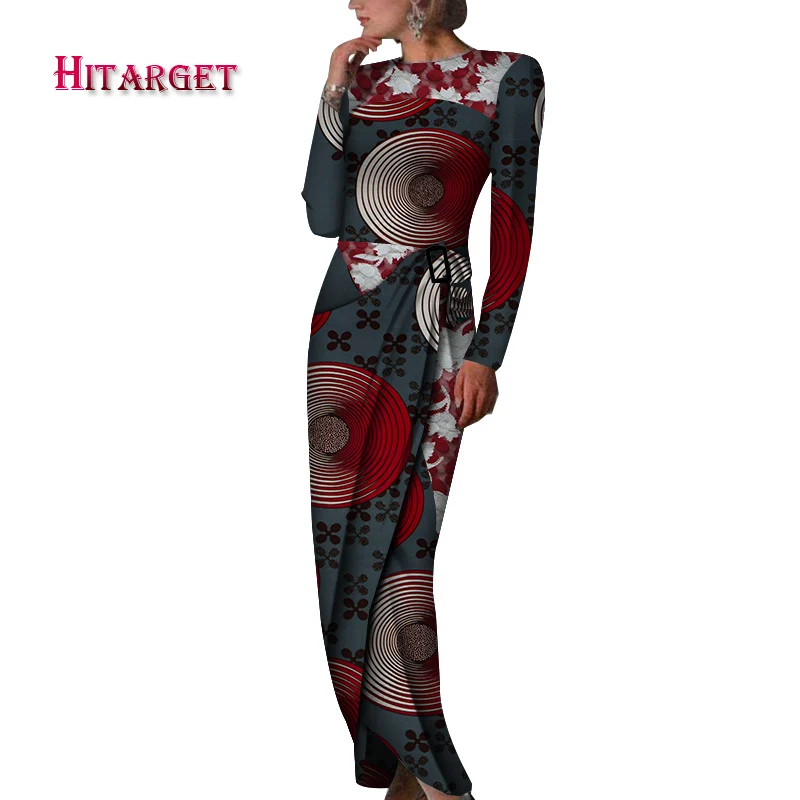 Hitarget Новые африканские женские платья Дашики для женщин Анкара восковая печать женское длинное платье для вечернего платья WY5129