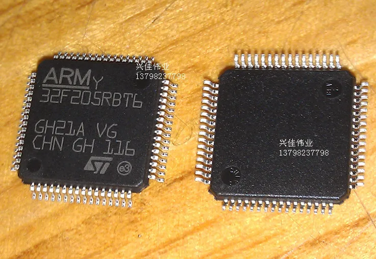 20 шт./лот STM32F205RBT6 32F205RBT6 128KB QFP64