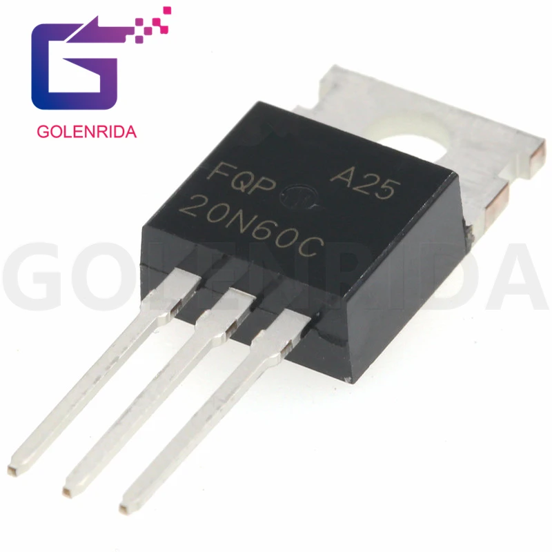 5 шт. транзистор FQP20N60C TO-220 FQP20N60 20N60C 20N60 | Электронные компоненты и принадлежности