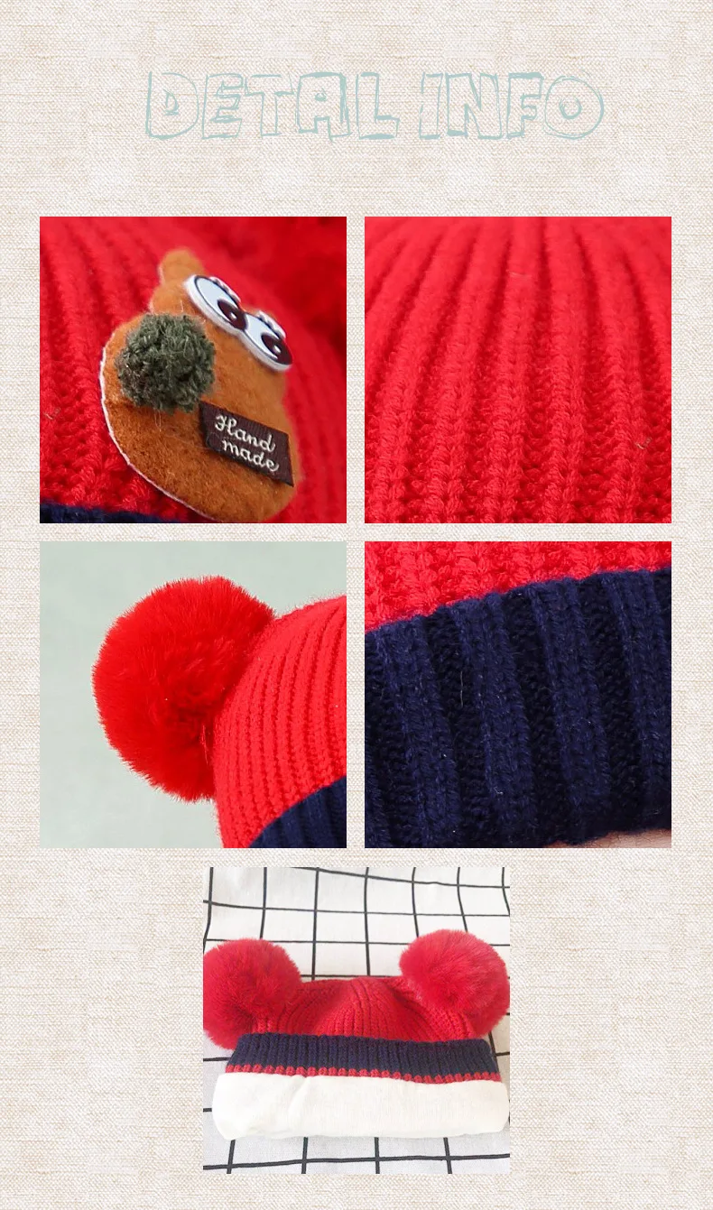 LOOZYKIT, новинка, детская вязаная шапка, жаккардовый, с рисунком купола, для маленьких мальчиков и девочек, хлопковые, двойные, шерстяные шапки, один размер