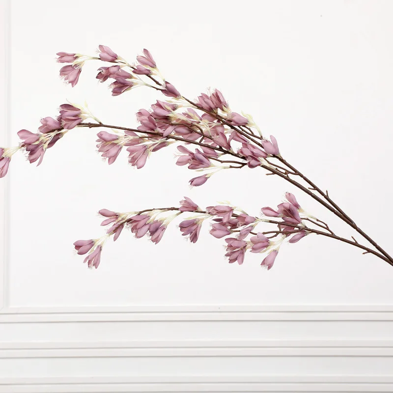 Искусственный Шелковый цветок тубероза подвесной потолочный ночной ароматный домашний свадебный Декор искусственный цветок Светлячок цветы - Цвет: Фиолетовый