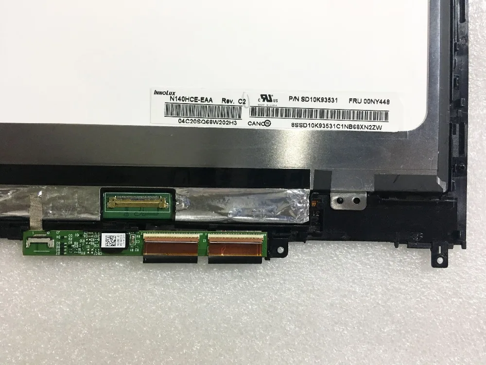 Для lenovo Yoga 510-14IKB 510 14IKB 80VB ips 14," сенсорный ips ЖК-экран в сборе с рамкой Brezel 1920X1080 Full HD панель