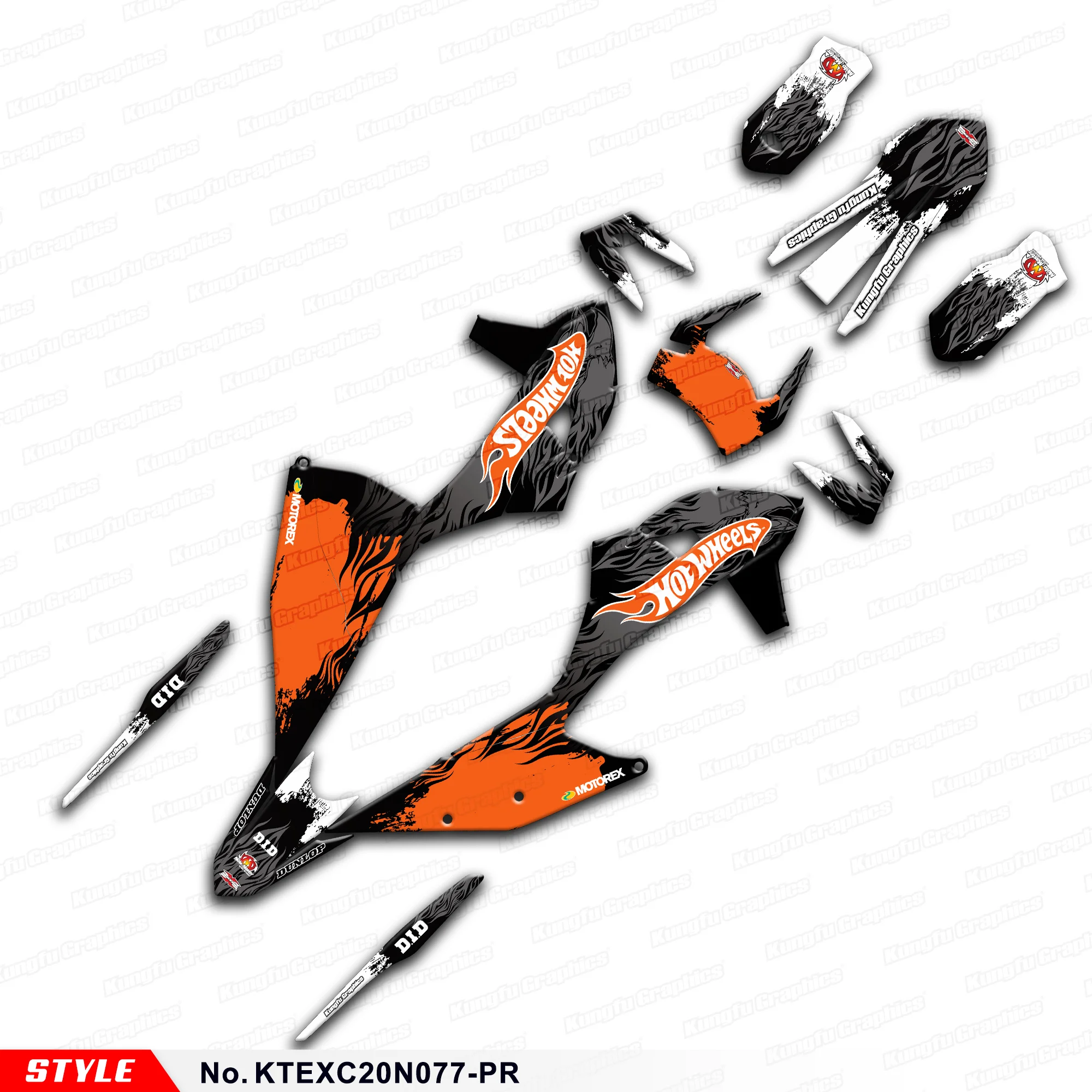 

Переводные наклейки на вторичном рынке для KTM EXC EXC-F XC-W 150 300 500 SXF XCF-W 125 250 19 to 22, XC-F