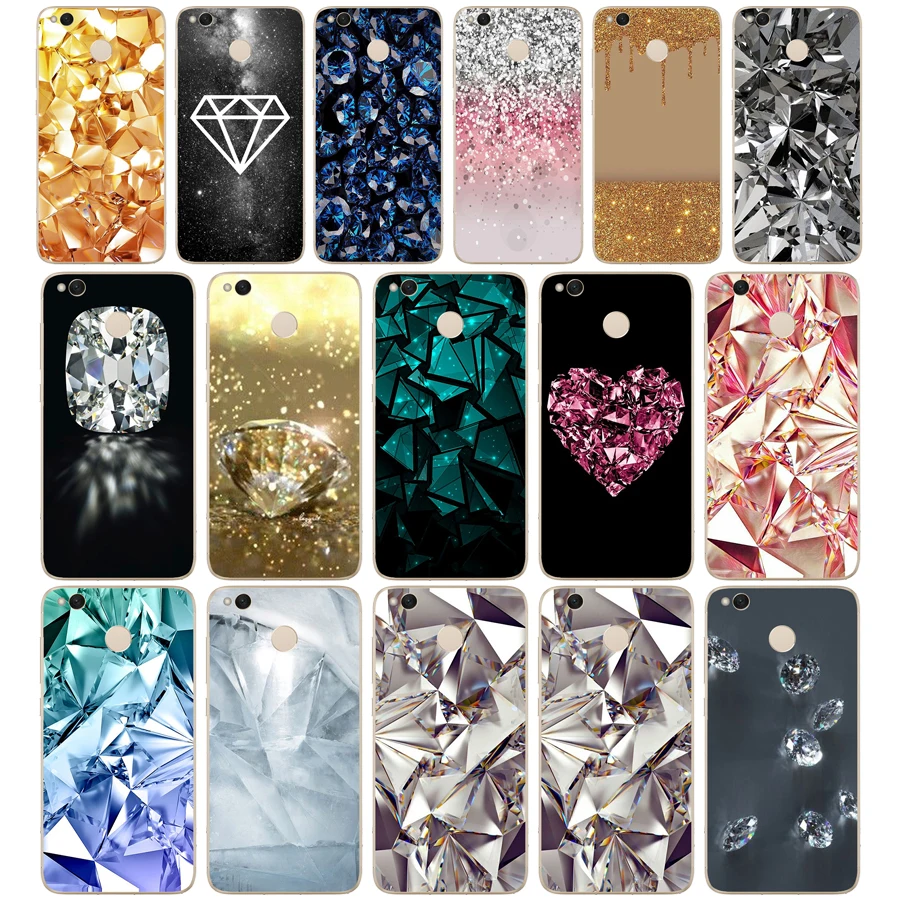 

57DD Crystal Diamond design Soft Silicone Cover Case for Xiaomi Xiaomi Redmi 4a 5 plus Note 4 4x 5a pro mi a1 case