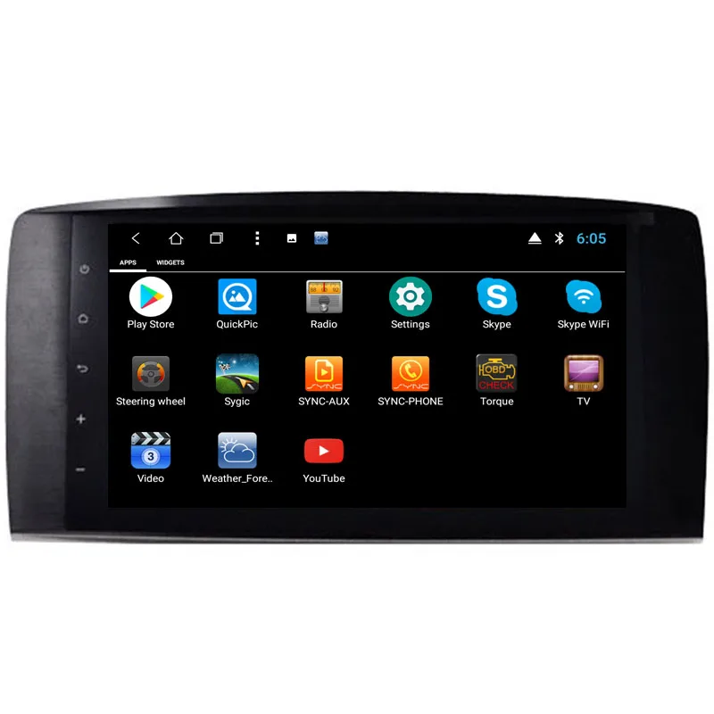 NaviTopia 1024*600 9 дюймов 8 core ram 2G rom 32G Android 8,1 автомобильный радиоплеер для Mercedes-Benz R300 2006-wifi/карты/gps