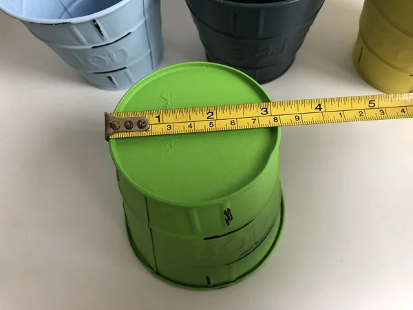 10 шт./лот D9 * W7 * H6CM Олово ведра Малый кассеты для рассады цинка ведро оцинкованное кашпо овальные острые мини ведра для свадьбы