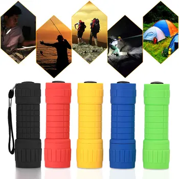 

9-LED Bright Flashlight Mini Small Torch Outdoor Travel Camping Hiking