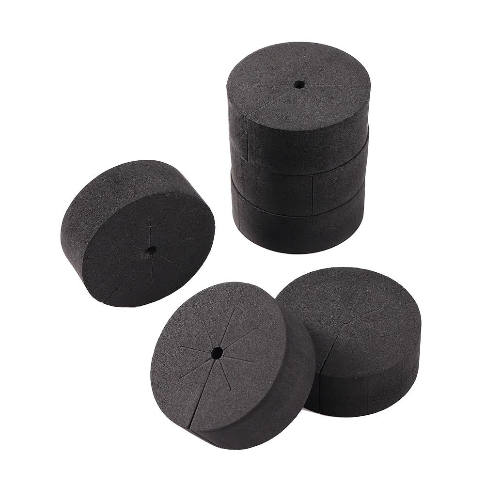 4.8cm black hydroponic planting cotton Neoprene Collars for Hydroponics System Garden root planting supplies 10pcs