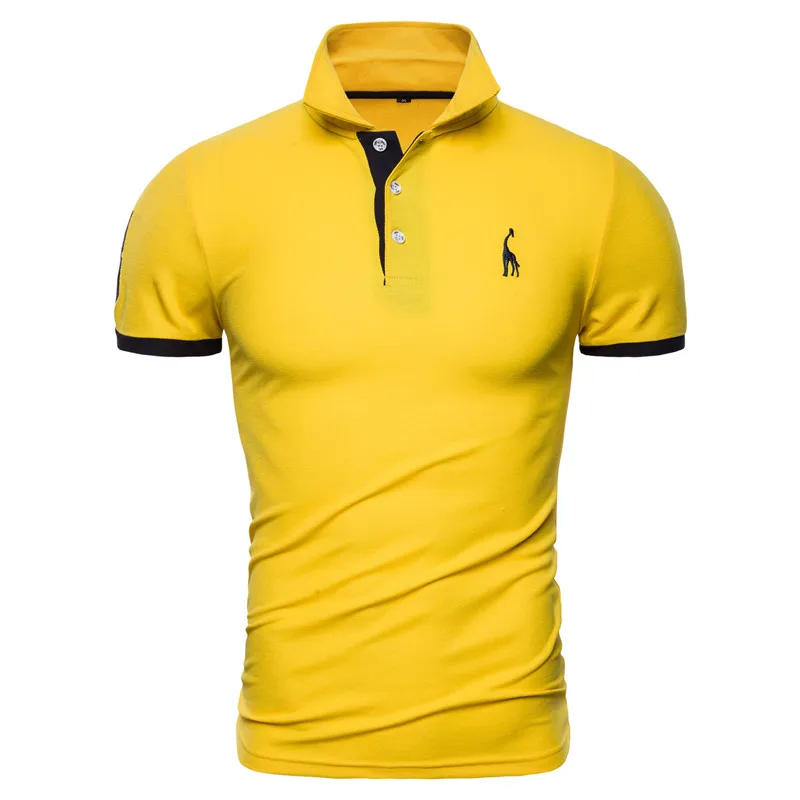 Solid Men Short Sleeve Polo T-shirt Casual Wears