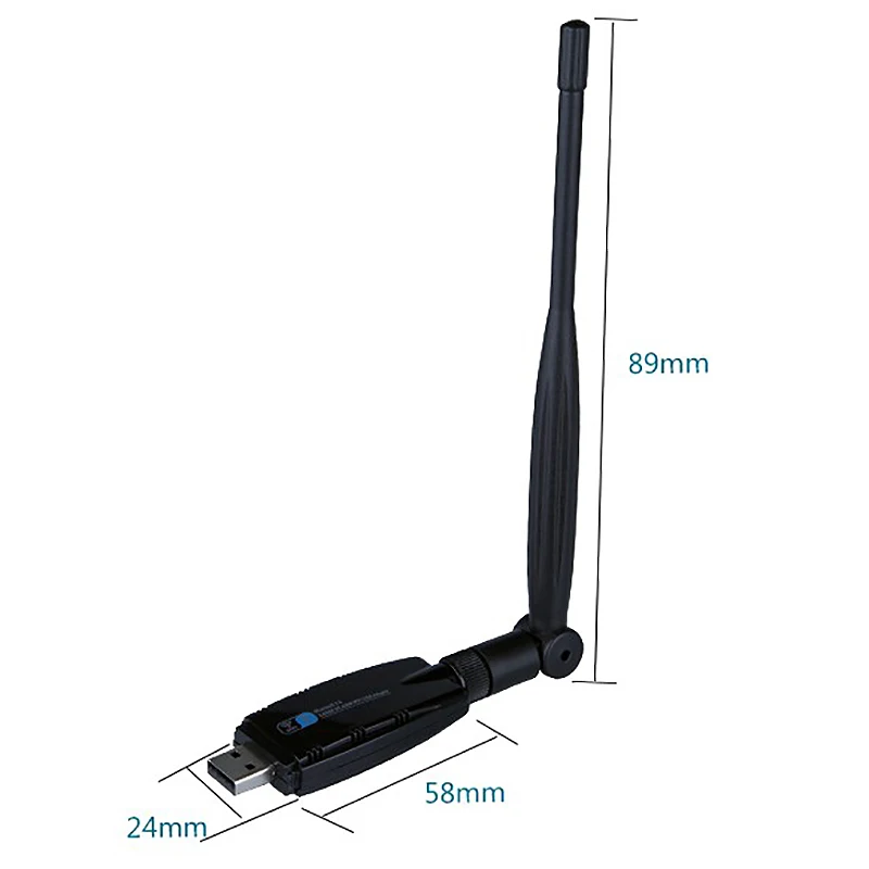 Zapo W67-5Db 5G Wifi Usb Bluetooth 4,0 адаптер двухдиапазонный беспроводной Ac 600M Высокая Антенна Сеть карта для Windows Linux