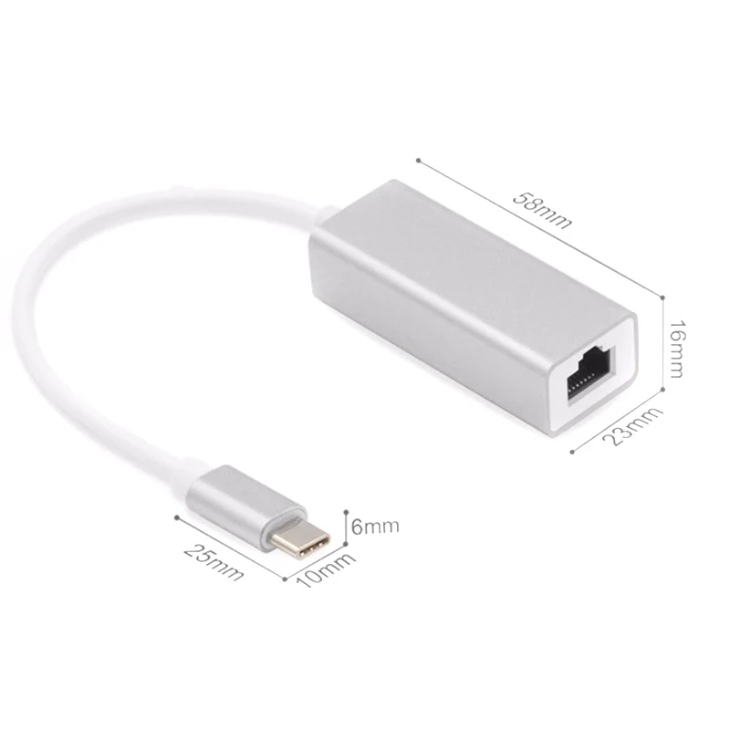 Type-C для RJ45 сетевой адаптер Быстрый трансмиссон 100M Ноутбук сети конвертер JHP-лучший