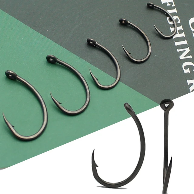 30PCS Hook Carp PTFE Coating Carp Hooks High Carbon Steel Matte Black With  Micro Barb 2 4 6 8 Accessories for Carp Fishing Rig - AliExpress