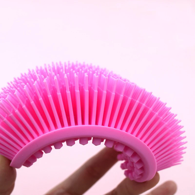 Silicone Head Body Scalp Massage Brush Comb Shampoo Hair Washing Comb Shower Brush Bath Spa Slimming Massage Brush