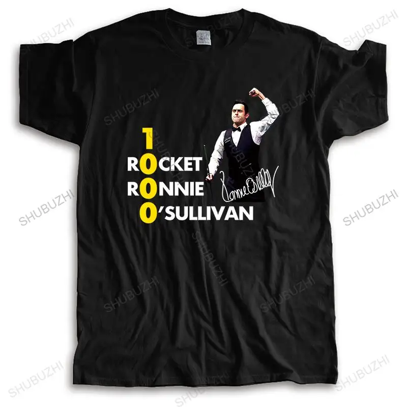 Cotton Tshirt men 1000 Rocket Ronnie Oullivan Snooker Player The Man Brand T-shirt Bigger size tee-shirt male tees | Мужская одежда