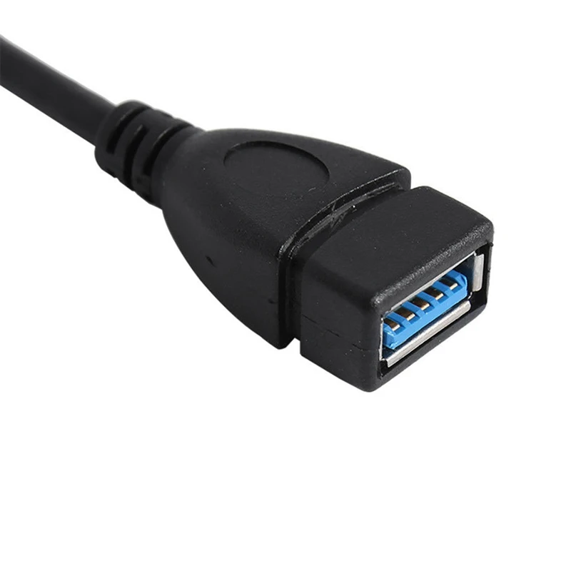 Розничная Usb 3,0 угол 90 градусов удлинитель адаптер «Папа-мама» шнур данных правый
