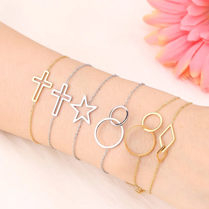 MWM браслет в форме сердца женское ювелирное изделие из нержавеющей стали золотой