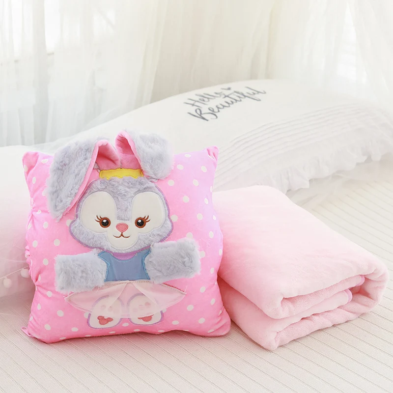 1 шт. милый мягкий плюшевый duffy Подушка с одеялом 1*1,5 м плюшевое одеяло трансформирующееся в подушку украшение дома или подарки для девочки