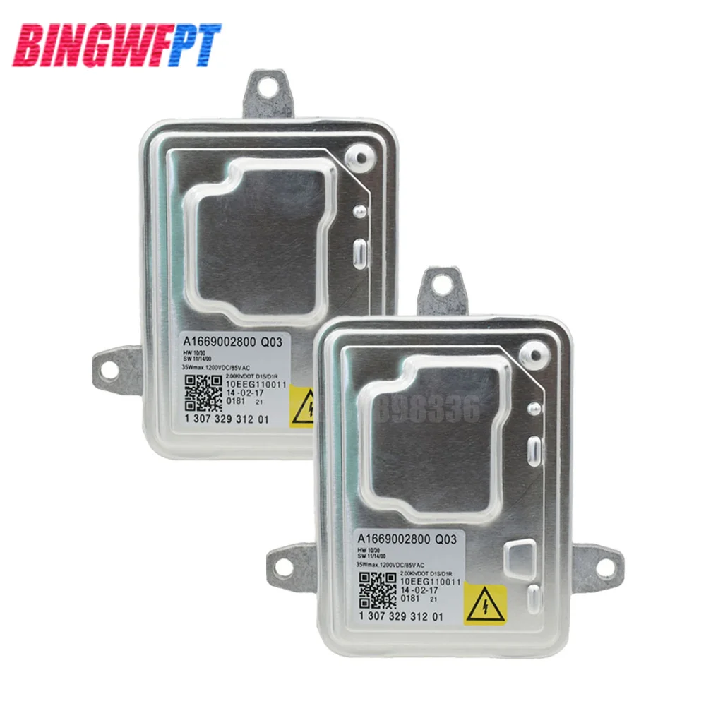 2pcs For 2012-2013- M-ercedes-B-enz C ML GL SL SLK Class D1S Blub+ Xenon Headlight HID Ballast Control Unit A1669002800 Q03 - Цвет: 2pcsballast