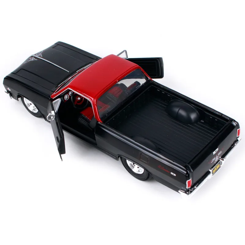 Изысканный подарок 1:24 1965 Chevrolet EL CAMINO модель автомобиля из сплава, имитация литья под давлением пикап, Премиум Коллекция