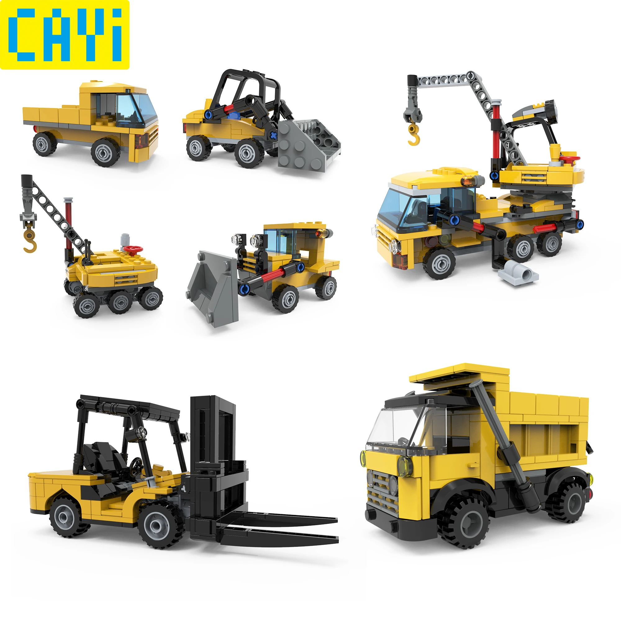 

CAYI Building Blocks City Dream Engineering Sets Engineering Technic Truck Compatible City Constructor Bricks Toy Kits Gift