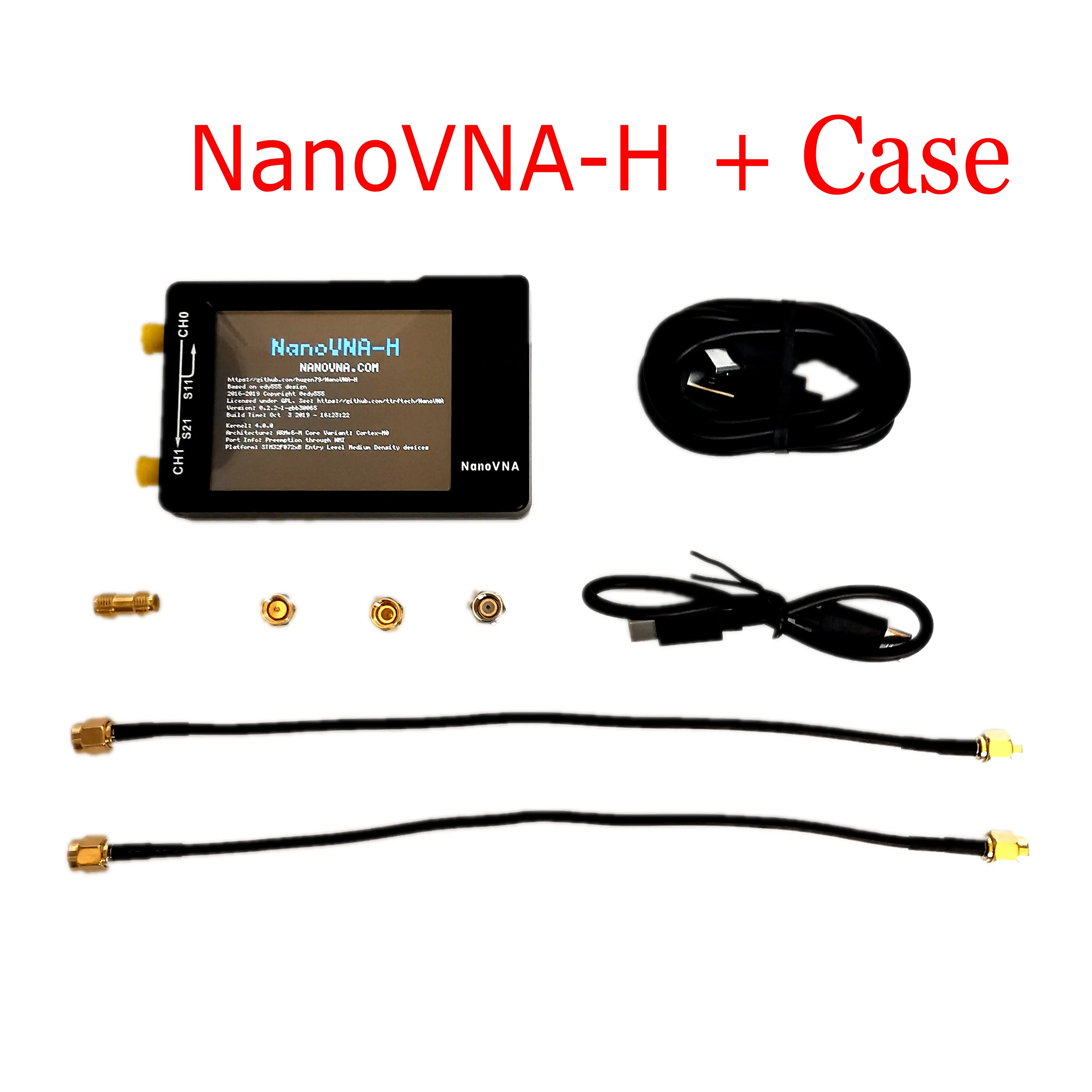 

Free shipping NanoVNA-H 50KHz~1.5GHz VNA HF VHF UHF UV Vector Network Analyzer Antenna Analyzer + Battery + LCD +Plastic Case