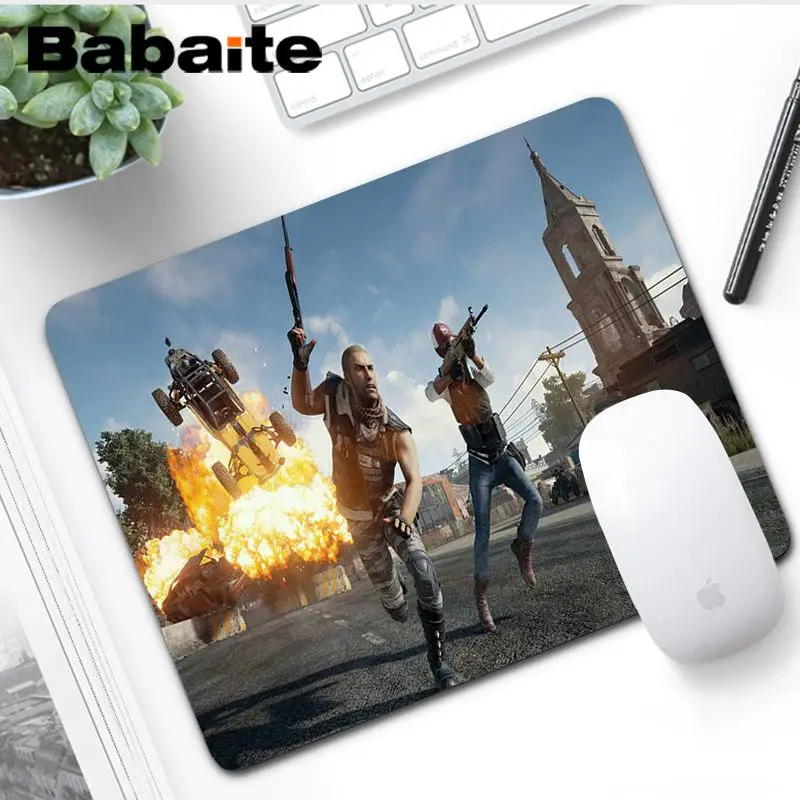 No LockEdge 20x25cm Babaite персонализированные крутые модные Playerunknown's Battlegrounds резиновая мышь прочный Настольный коврик для мыши большой коврик для мыши - Цвет: No LockEdge 20x25cm