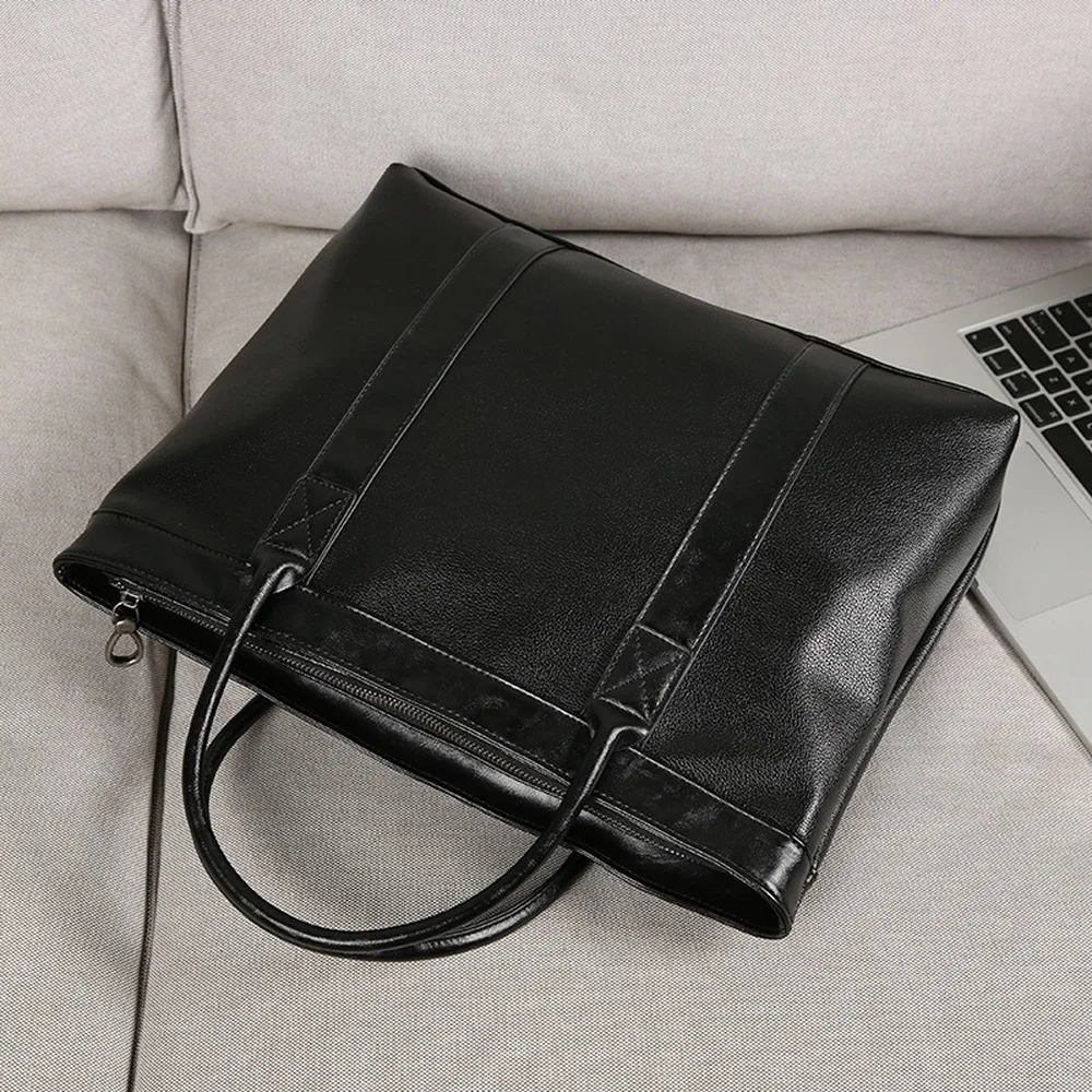

Leisure and Simple Men's Hand-held Documents, Single-shoulder Bags, Handbags, Leather, Street, Single Shoulder Bags