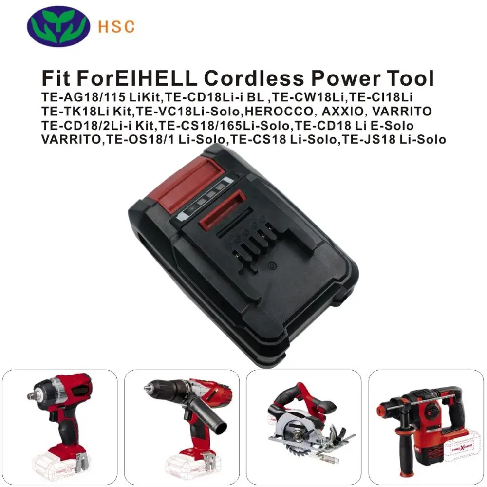 2.0Ah 18650 Батарея чехол EIN18C Li-Ion Батарея 18V Замена для EINHELL 18V Батарея PXBP-300 PXBP-600 PX-BAT52