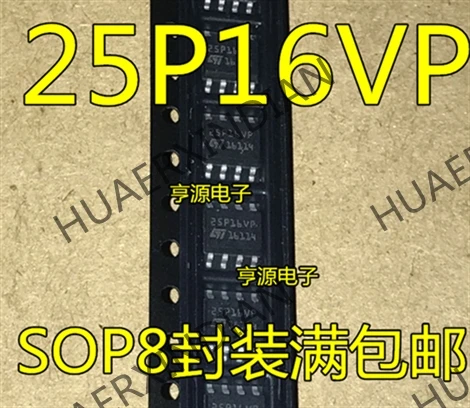 10 шт./лот 25P16VP M25P16-VMN6TP лапками углублением SOP-8, 16M в