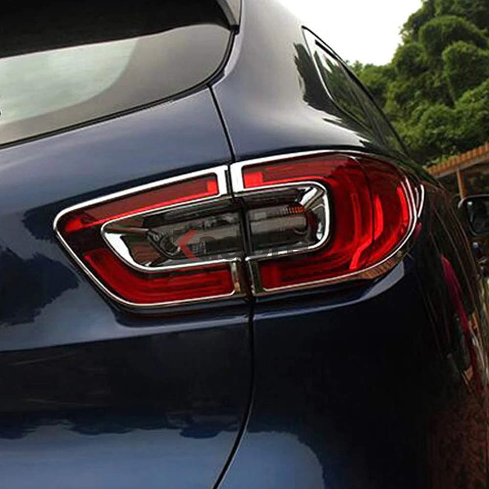 Для Renault Kadjar ABS хром Задний фонарь Крышка лампы формовочная рама отделка Аксессуары Стайлинг 4 шт./компл
