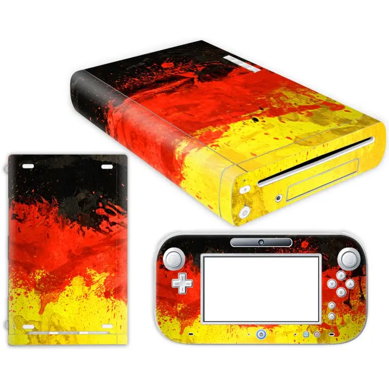 Cute designFor W ii U Console Cover with  Remotes Con4roller Skins For Nintend w ii u sticker for w ii u skin-- 