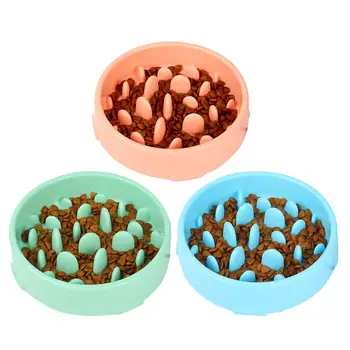 

Dog & Cat Bowl Pet Slow Feeder Slow Food Bowl Creative Novelty Plastic Plate Reduce Gastrointestinal Burden Treat