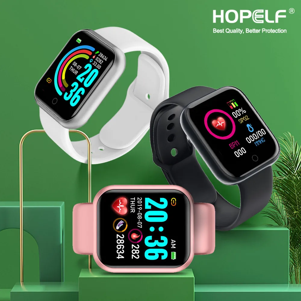 Y68 D20 Woman Smart Watch Men Smartwatch Man Digital Men'S Watches Women'S Connected Fitness Bracelet | Электроника
