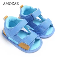 Newborn Baby Girls Sandals Unisex Soft Leather Baby Sandals Summer Shoes For Girls With Non-slip Suede Soles For Baby Boys 2