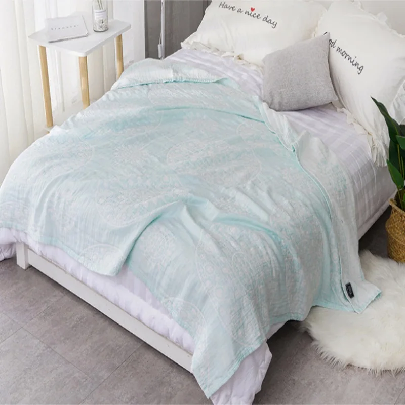Хлопковое муслиновое одеяло кровать диван путешествия дышащий шик Мандала стиль большой мягкий плед Para одеяло