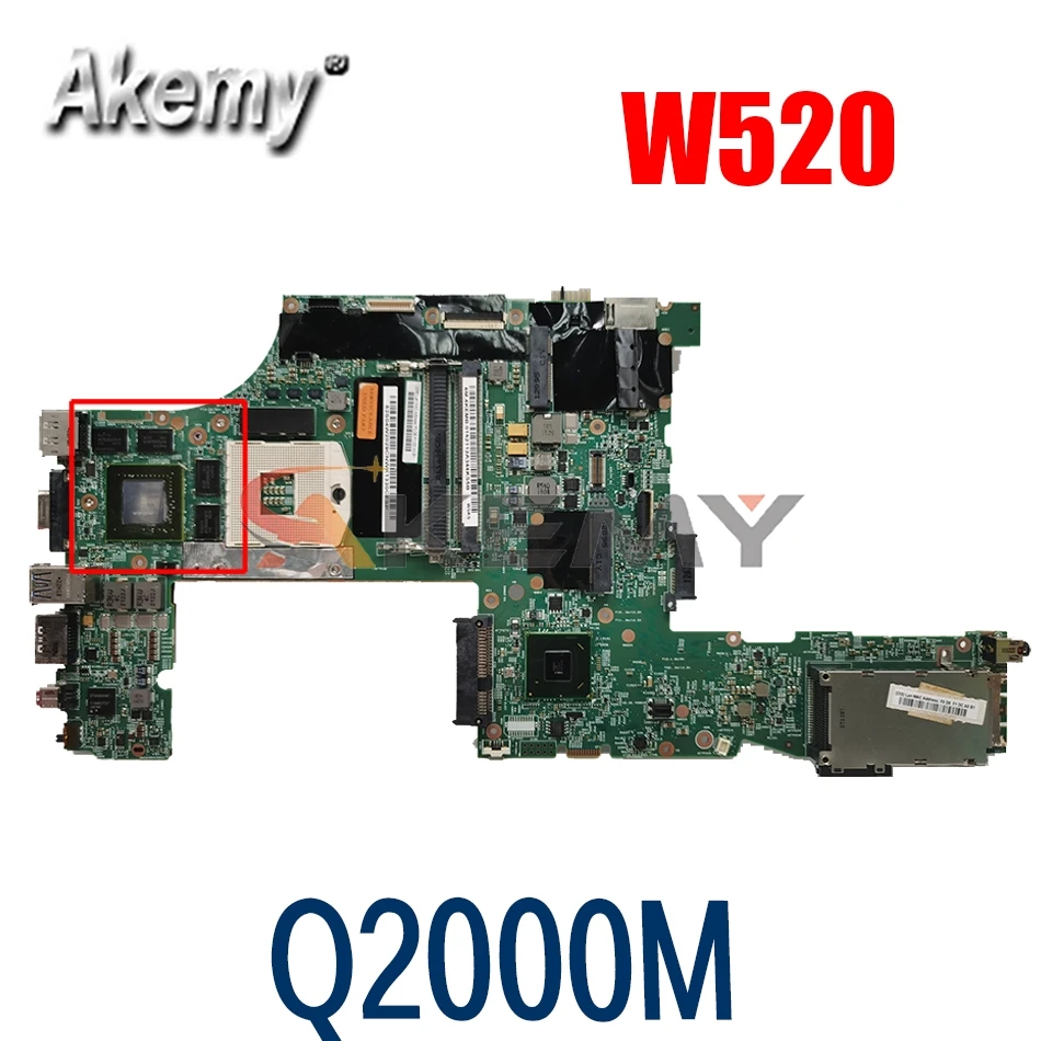 Материнская плата для ноутбука LENOVO ThinkPad W520 Q2000M материнская 04W2029 H0222-4 LKN-3 48.4KE36.041 QM67