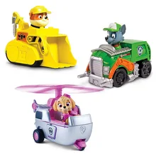 Paw Patrol собака спасательная машина игрушки Аниме фигурки Высокое качество модель автомобиля ПВХ собака Детские игрушки куклы День рождения Рождественский подарок