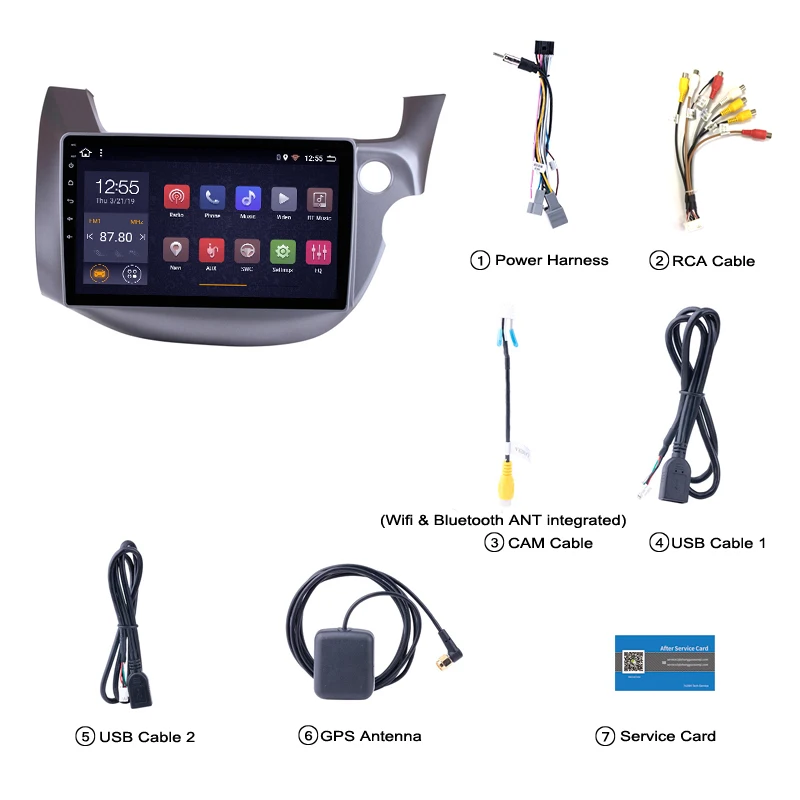 Clearance PX6 4G+64G 10 inch IPS 2.5D Screen Car GPS Navigation For Honda Fit 2008-2013 Right Hand Drive Support Stereo Bluetooth WIFI 5