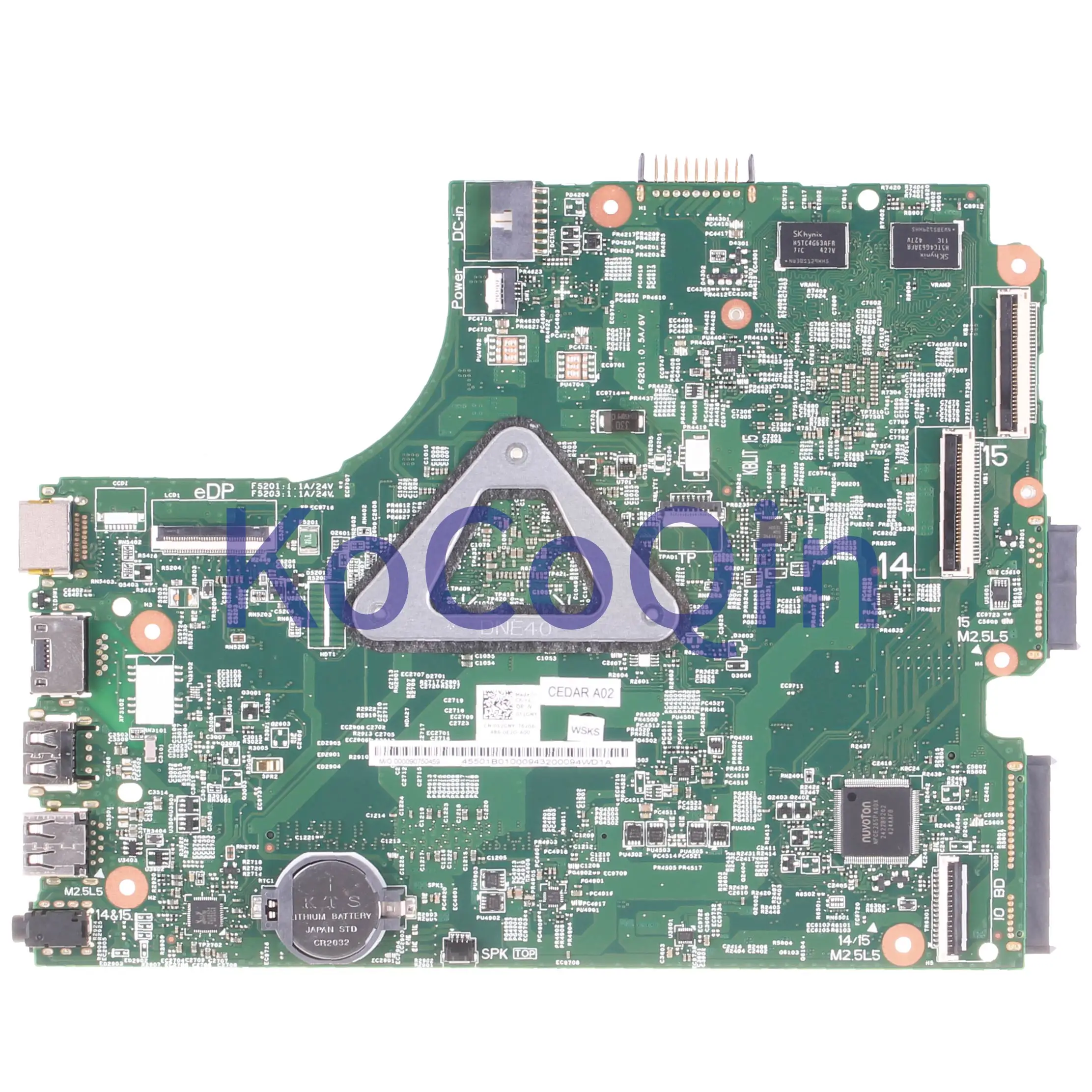 Promotion  KoCoQin Laptop motherboard For DELL Inspiron 3441 3541 3442 3542 AMD Mainboard CN-052GNY 052GNY 132
