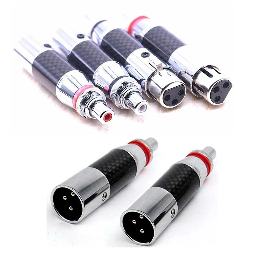 Hi-end аудиоразъем RCA к XLR male Female plug сбалансированный кабель адаптера вилки 4