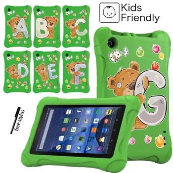 

Tablet Kids Case for Amazon Fire 5th 2015/Fire 7th 2017/Fire 9th 2019 Tablet 26 Letter Series Children EVA Material Tablets Case