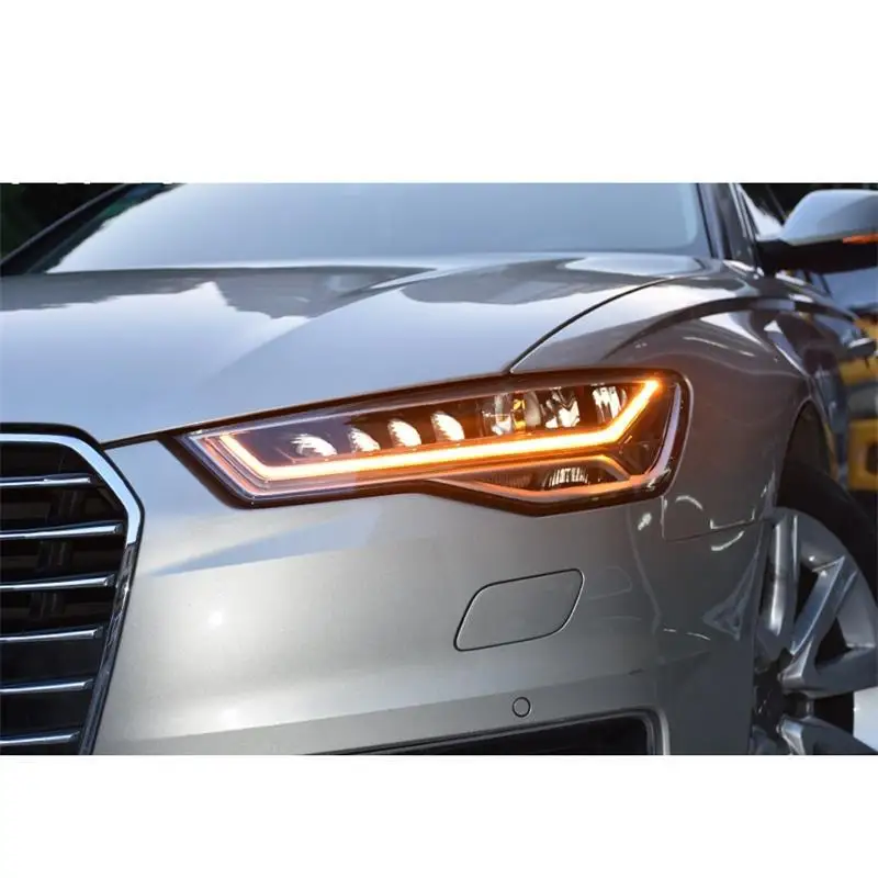Аксессуары Neblineros Para Авто Стайлинг Drl Assessoires светодиодные фары автомобиля Освещение Фары 16 17 18 для Audi A6L