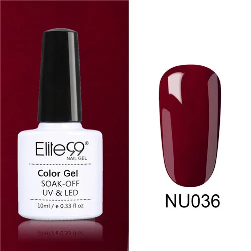 NU036 Elite99 Гель-лак для ногтей, 10 мл, гель телесного цвета, базовый гель, гибридный гвоздь, блестящий Гель-лак для лаки для ногтей - Цвет: NU036