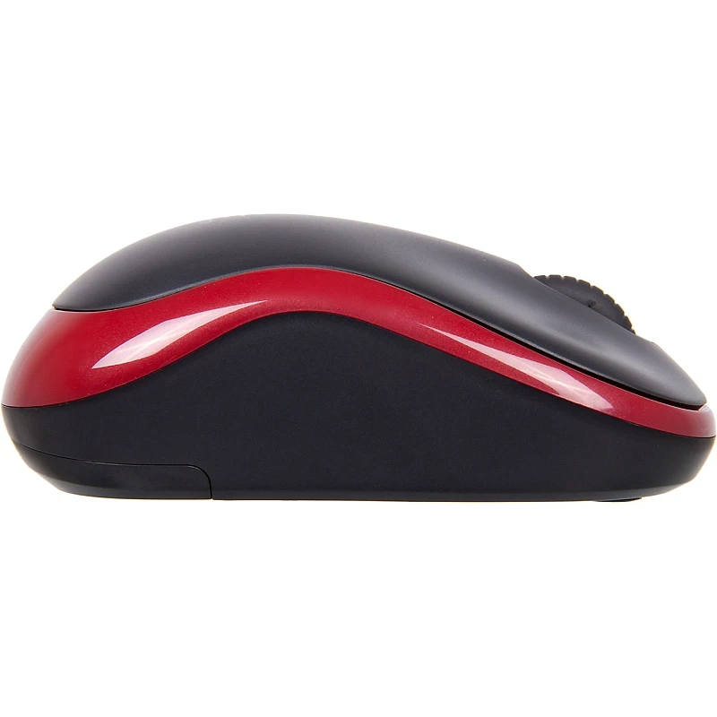 Мышь LOGITECH M185, беспроводная, USB, красный