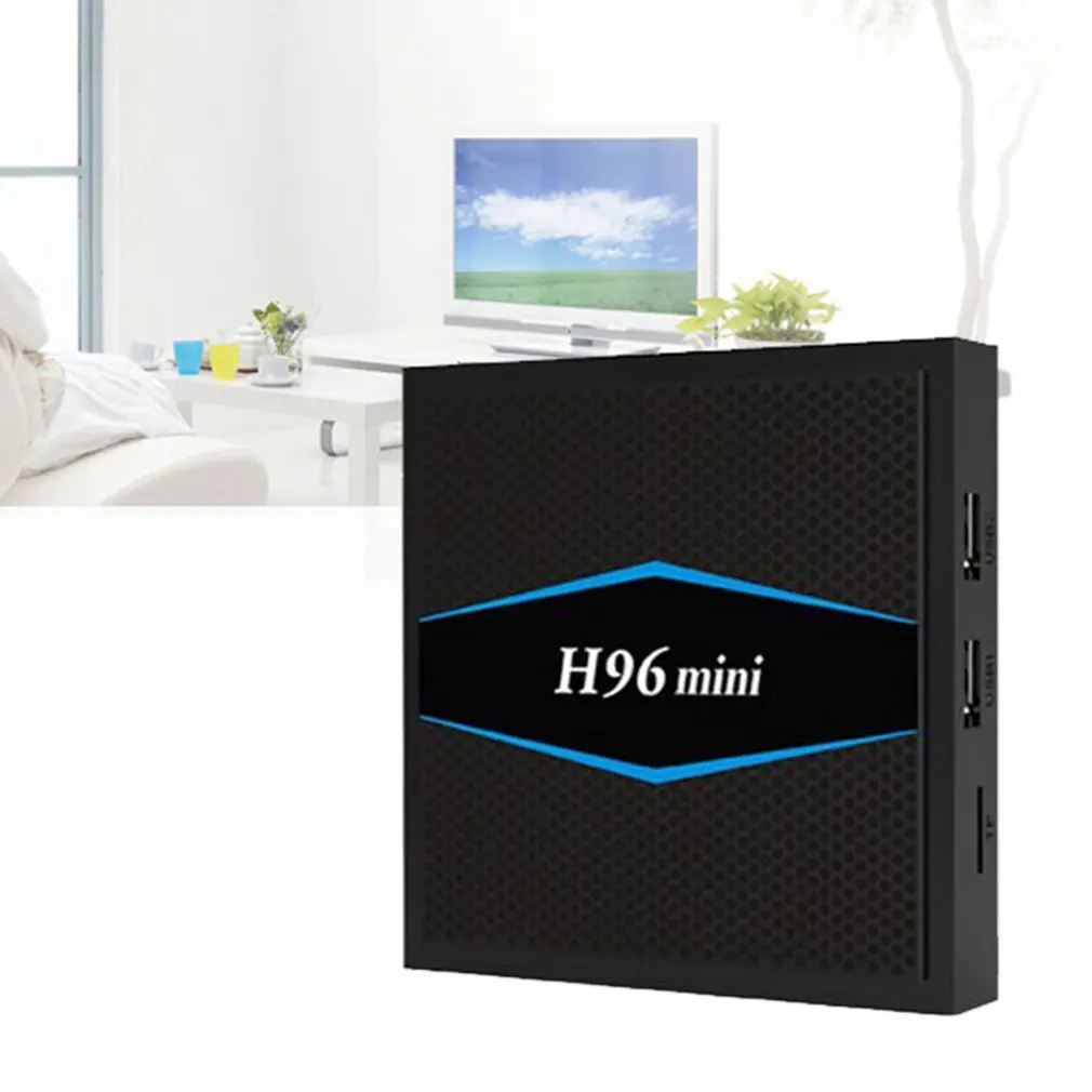 H96 Мини Android 7,1 tv Box Amlogic S905W четырехъядерный 2 Гб 16 Гб WiFi Bluetooth 4,0 H96 Mini H.265 HD 4K телеприставка медиаплеер