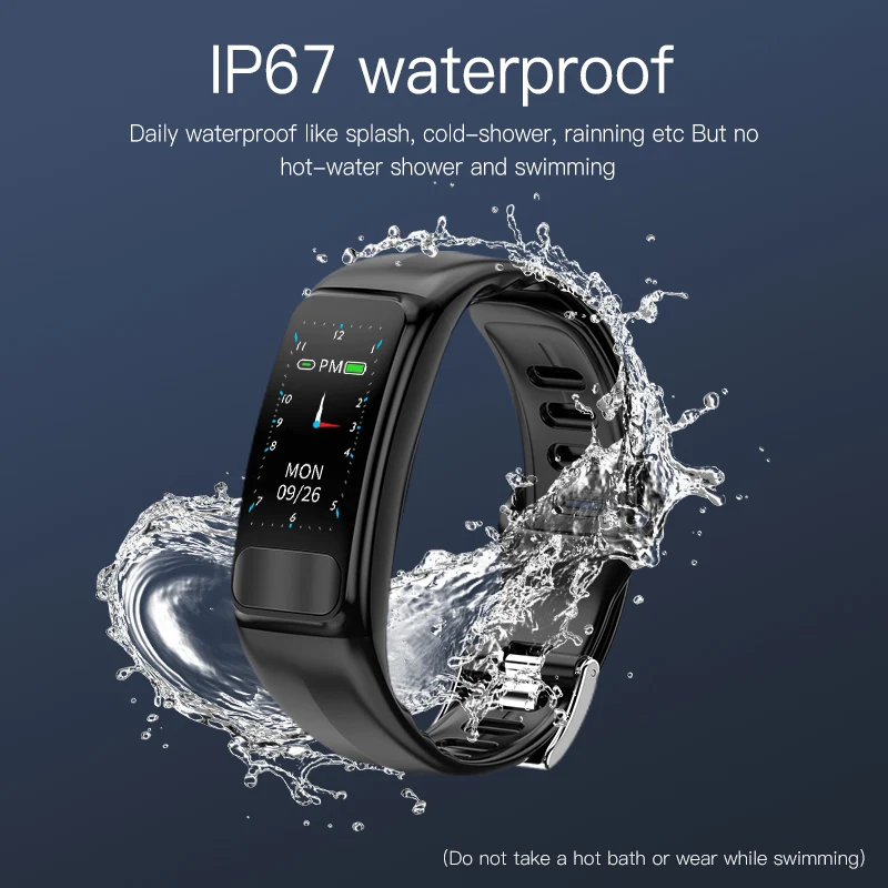 MKS Smartband, измеритель артериального давления, умный Браслет, пульсометр, PPG, ЭКГ, умный Браслет, фитнес-трекер, электронный браслет