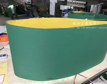 

2mmx30x1500mm Yellow green Nylon base band drive Conveyor flat belt(free Seamless connection)