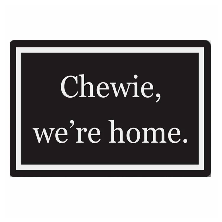 Классный Коврик для двери Chewie We're Home, Звездные войны, забавный Коврик для двери, коврик для передней двери, Противоскользящий резиновый коврик, коврик, гик, подарок - Цвет: G