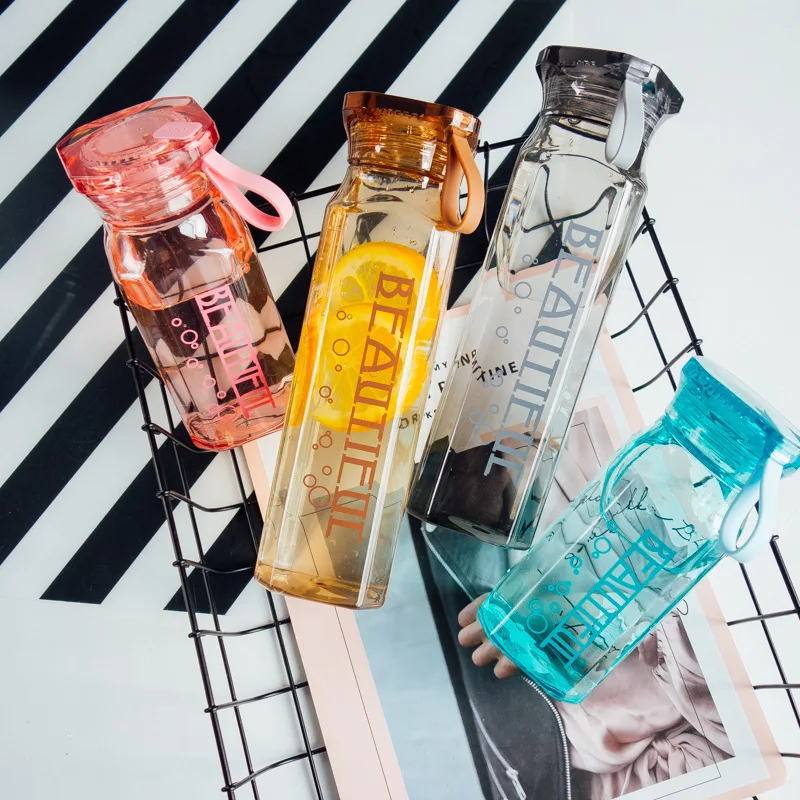 Портативная Милая бутылка для воды индивидуальный ромб My Bottle пластиковая