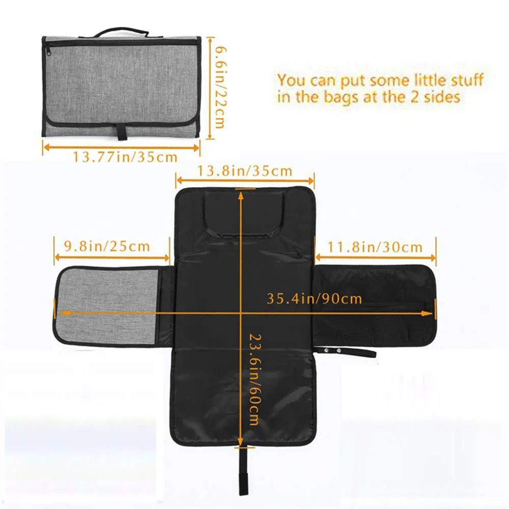 Новинка 3 в 1 Водонепроницаемый пеленальный коврик Многофункциональный